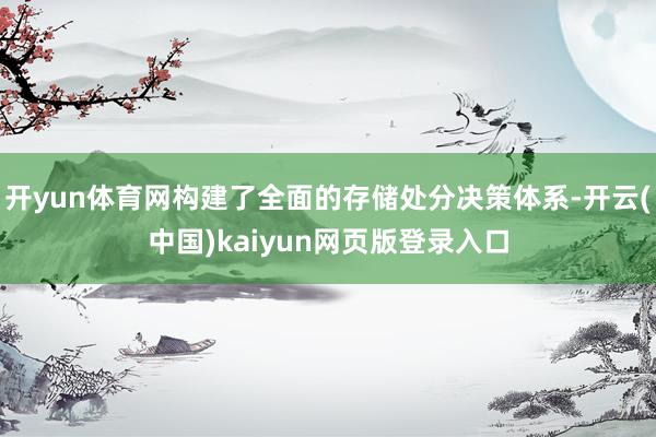 开yun体育网构建了全面的存储处分决策体系-开云(中国)kaiyun网页版登录入口